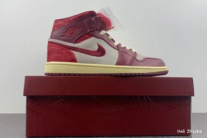  Tiki (Women's) Team Jordan Red SE Leaf Mid 1 DZ2820- 102 683 Comfortable 0821